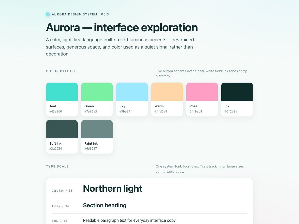 Protocontent — an example interface exploration shared as an HTML artifact